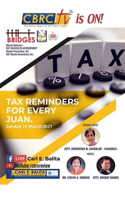 BRIDGES – Tax reminders for every&nbsp;Juan